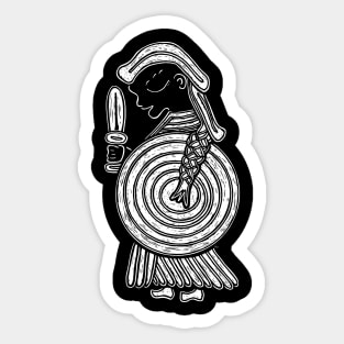 Norse Valkyrie Viking Woman Design Sticker